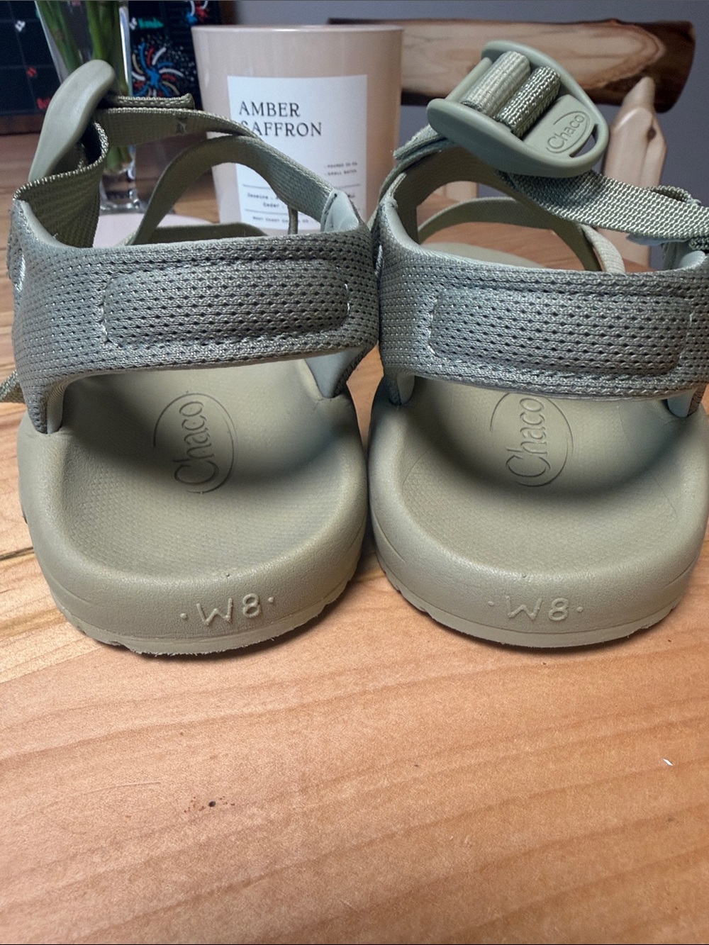 Chaco women’s Olive Green Strappy Sandals - Picture 4 of 6